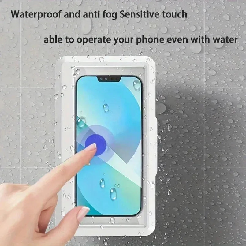Shower Phone Holder, Waterproof And 480 Degrees Rotating