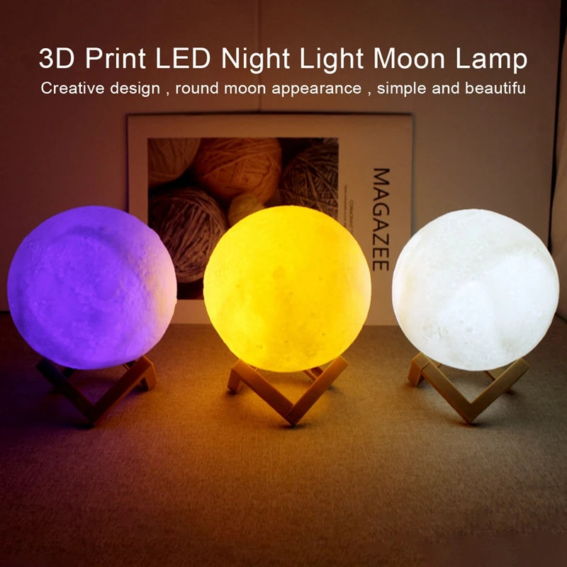 Book Light, LED Moon Light, Galaxy Light, Moon Night Light, A Birthday Gift