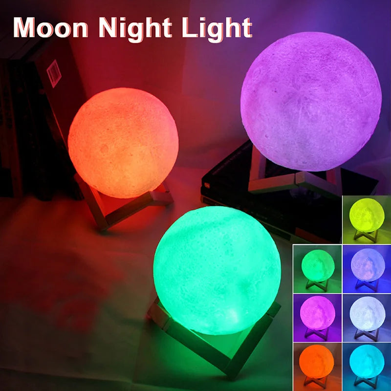 Book Light, LED Moon Light, Galaxy Light, Moon Night Light, A Birthday Gift