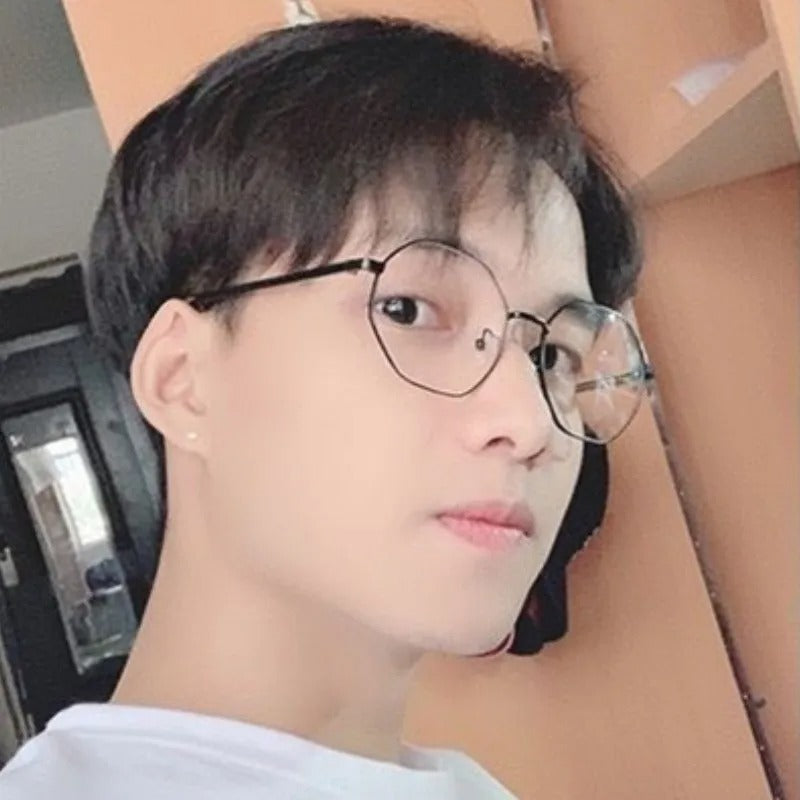 Polygon Frame Anti-blue Light Glasses Unisex Eyewear
